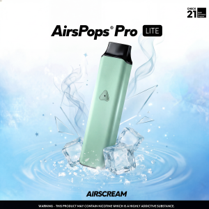 AIRSCREAM pro Lite 注油式電子煙多款顏色包裝與規格色卡對照圖